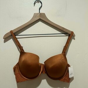 NWT Auden The Daydream Light Lift Demi Coverage Underwire Bra - Gold Brown - 38C